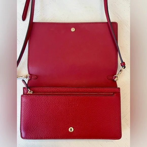 Coach Red Leather Crossbody - Picture 4 of 11